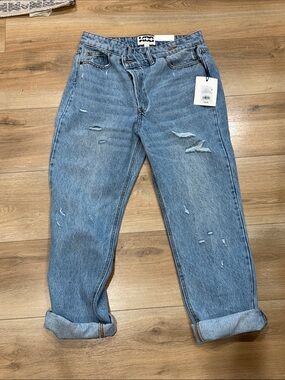 Target Women’s Straight Leg Jeans in Light Wash Blue
